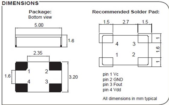 VCXO2E 5032 VCXO