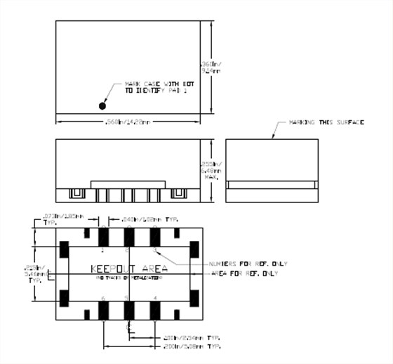 T1250 9.14 x 14.22 TCXO