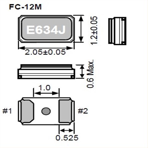 X1A0000610006,FC-12M无源晶振,32.768KHz晶振