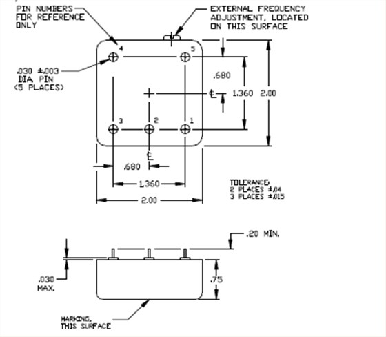 yh1320 50.8 x 50.8 OCXO