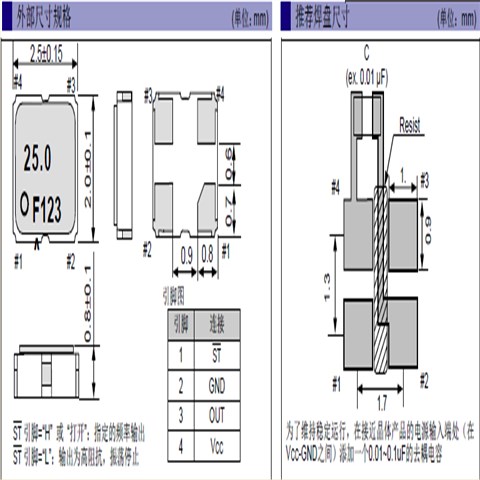EPSON晶振,有源晶振,SG-210STF晶振,石英进口晶振
