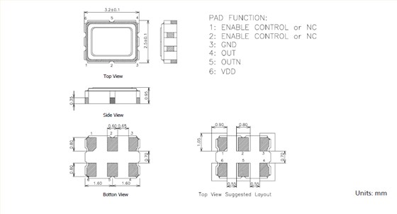 TXC_DF_3.2_2.5 LVDS