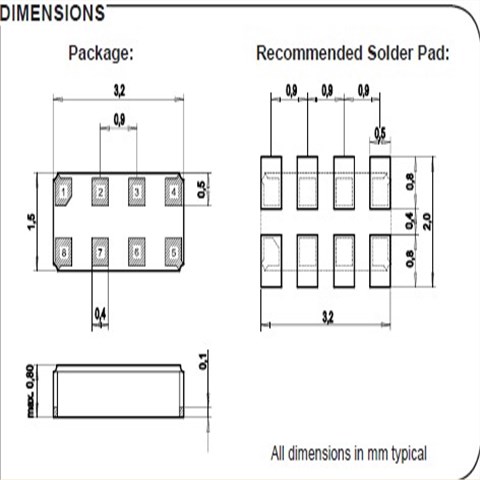微晶晶振,有源晶振,RV-8803-C7晶振,石英晶体振荡器