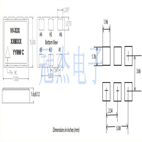 Vectron压控晶体振荡器,VV-701以太网用晶振,VV-701-DAT-KNAB-39M3216000晶振