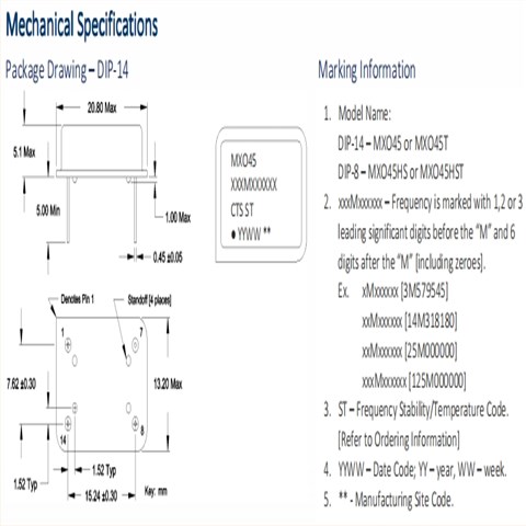 西迪斯晶振,MXO45T-6I-27M000000,石英晶体振荡器,6G网络设备晶振