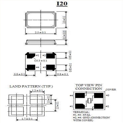 I2020-20.000-16\ITTI无源贴片晶体\6GWIFI应用晶振