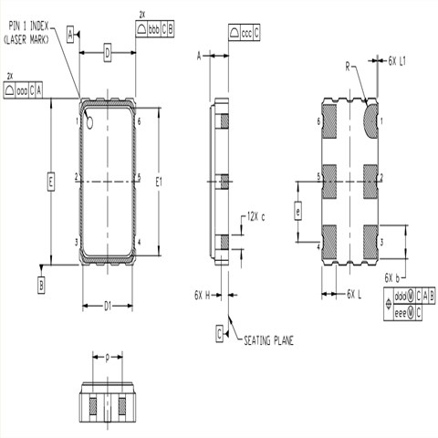 Silicon差分晶振,530EC125M000DG,Si530有源振荡器,6G路由器晶振