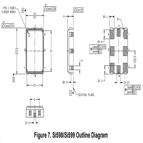 599CDC000215DGR|6G以太网晶振|Si599有源晶振|思佳讯压控晶振