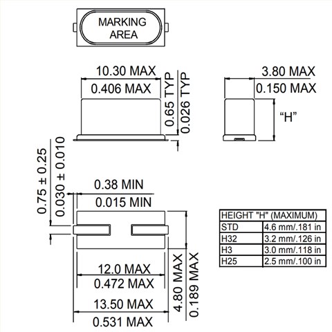 Rubyquartz晶振,AS-20.000-20-F-SMD-TR,AS-SMD,16MHZ