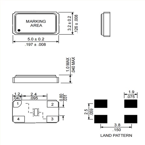 30MHZ,5032mm,H130B-30.000-22-TR,rubyquartz电话晶振