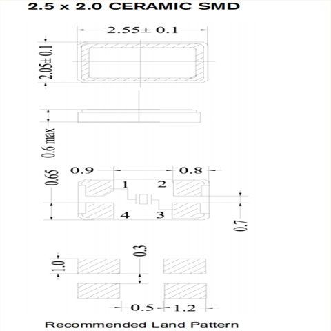 2520mm,FMXMC20S118FFB-27.000000M-CM,FMXMC20S网络晶振,FMI水晶振动子