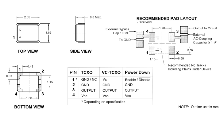 IT2100F 2016 TCXO