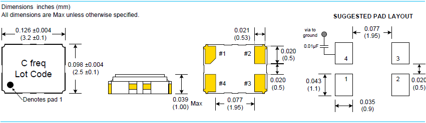 CVT25 3225 TCXO 3V