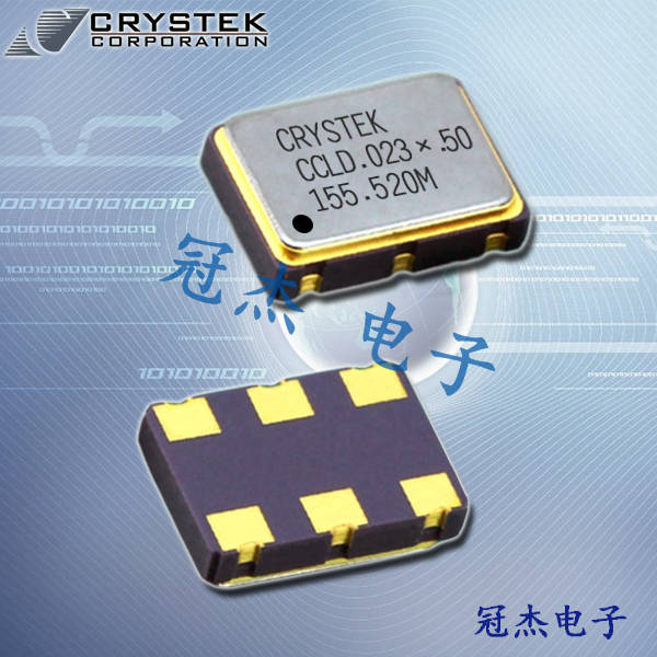 美国Crystek晶振,CCLD-033六脚贴片晶振,CCLD-033X-50-155.520高品质晶振