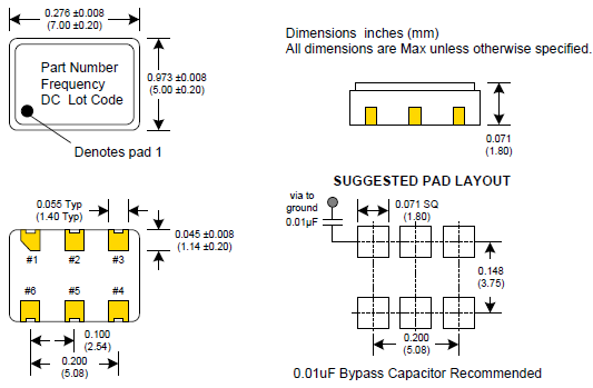 CCLD-024 7050 XO OSC LVDS 2.5V