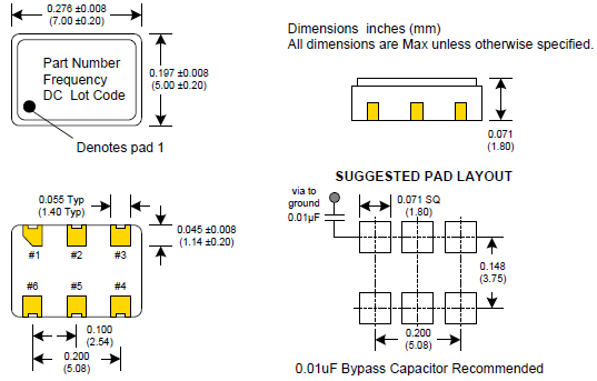 CCLD-034 7050 XO OSC LVDS 3.3V