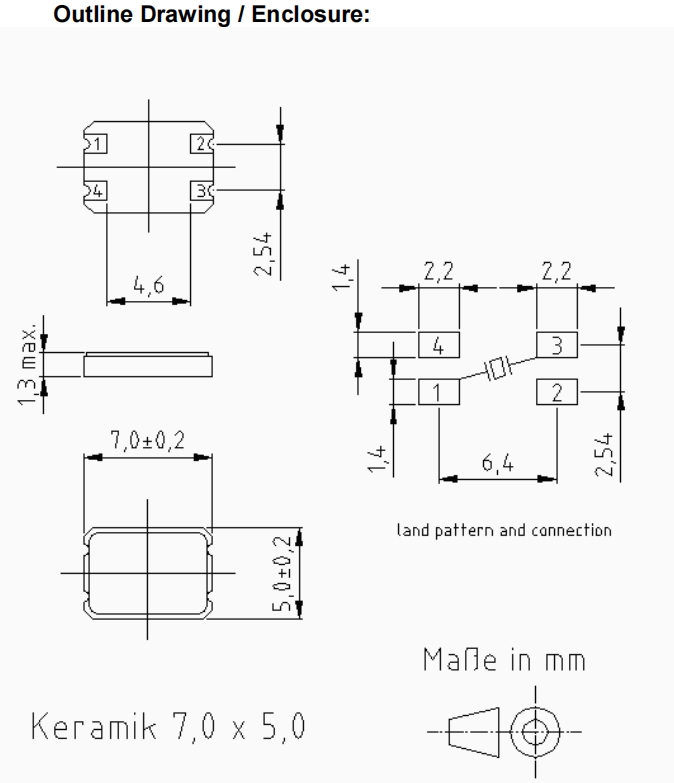 6GWIFI晶振/KVG无源晶体XMP-5100/XMP-5135-1A-18pF-27.000MHz