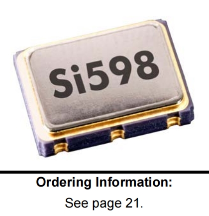 599CDC000215DGR|6G以太网晶振|Si599有源晶振|思佳讯压控晶振